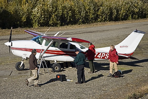 Flightseeing plane at Kantishna (Denali NP)