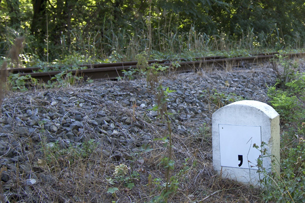 Sometimes even trains need to take a pause, near Valtice (August 2003)