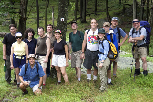 Hikers near Lake Skenonto (August 2003)